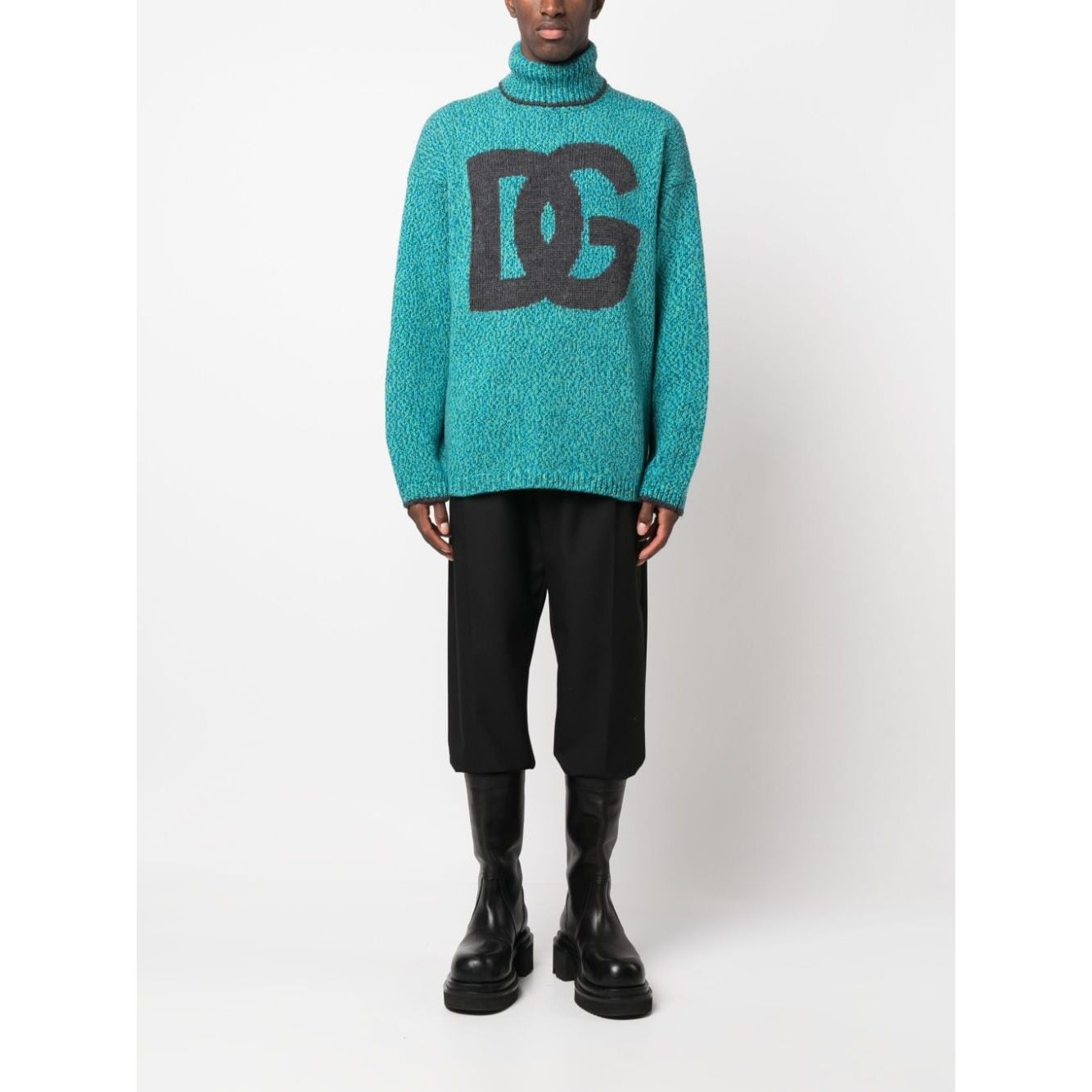 Dolce & Gabbana intarsia-knit logo jumper