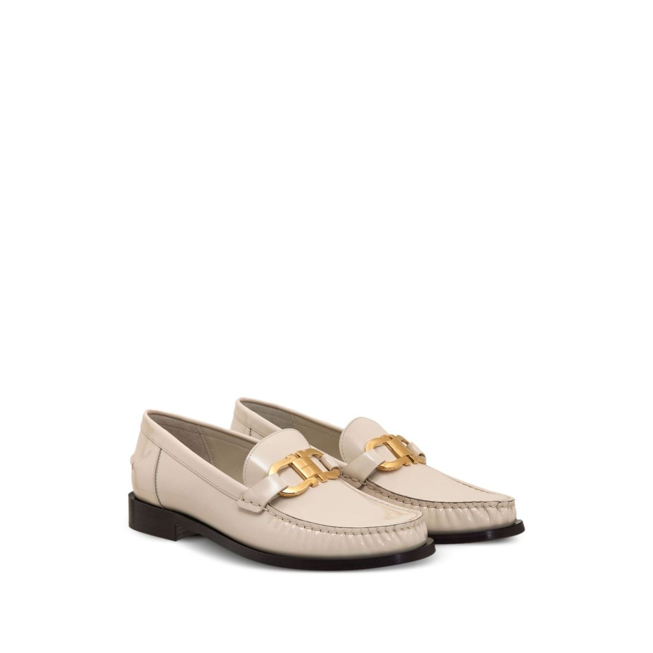 Ferragamo Gancini leather loafers