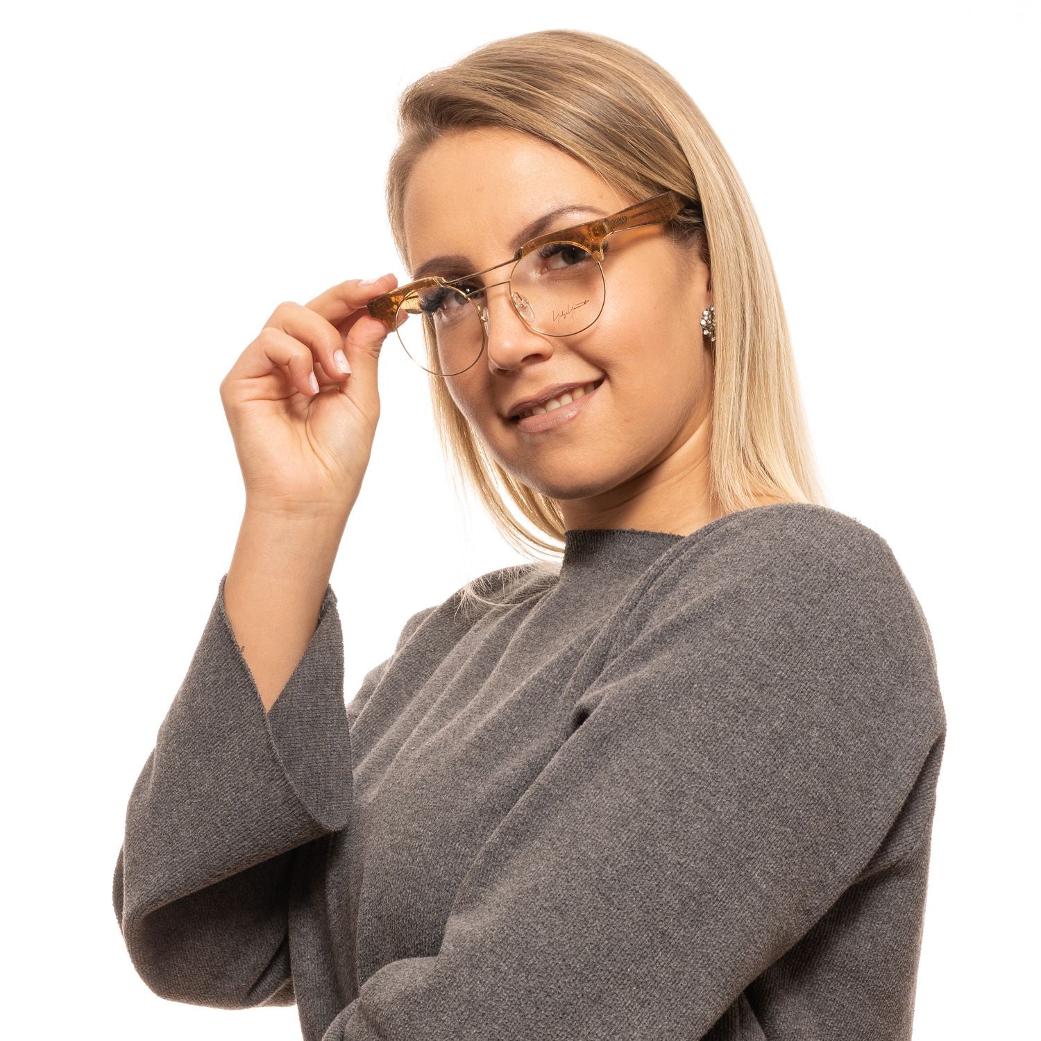 Yohji Yamamoto Gold Metal & Plastic Glasses (Frames)