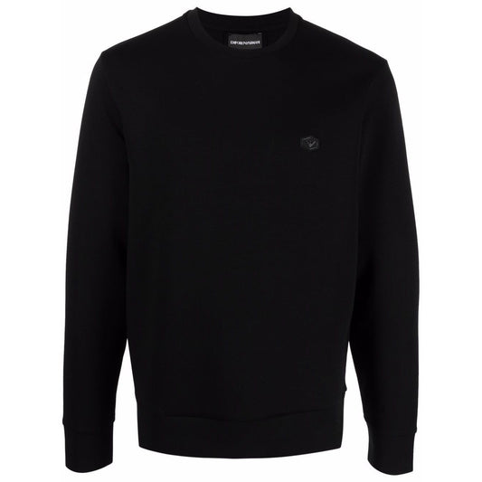 Emporio Armani logo-patch crew-neck Sweatshirt Topwear