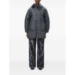 Ganni Shiny Quilt Midi Jacket