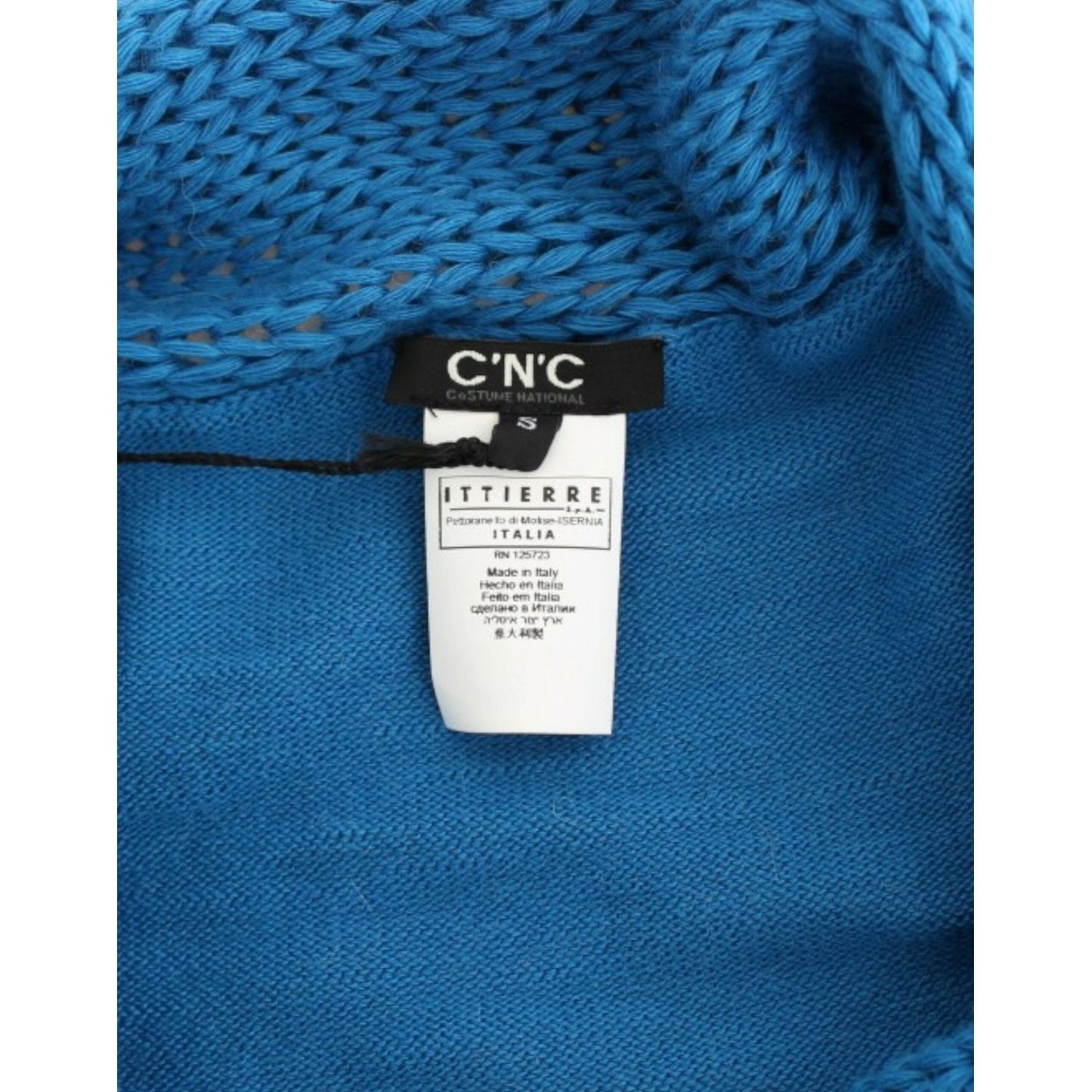 Costume National Blue scoopneck sweater