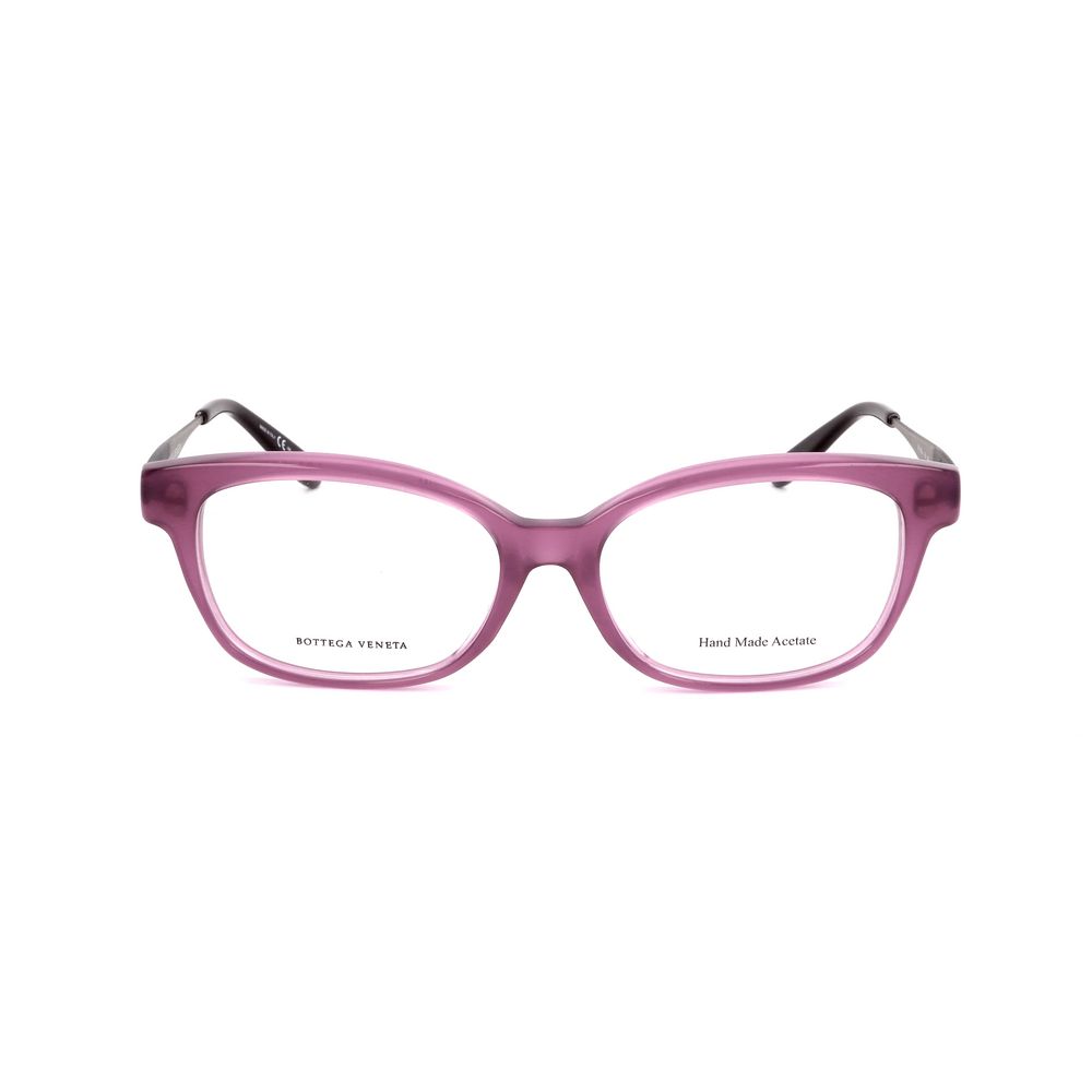 Bottega Veneta Bicolor Plastic Frames in silver and purple matte finish for women.