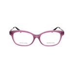 Bottega Veneta Bicolor Plastic Frames in silver and purple matte finish for women.
