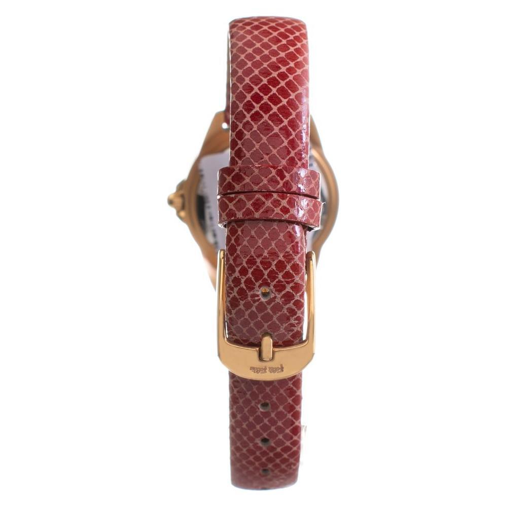 Folli Follie Red Leather Dress Watch