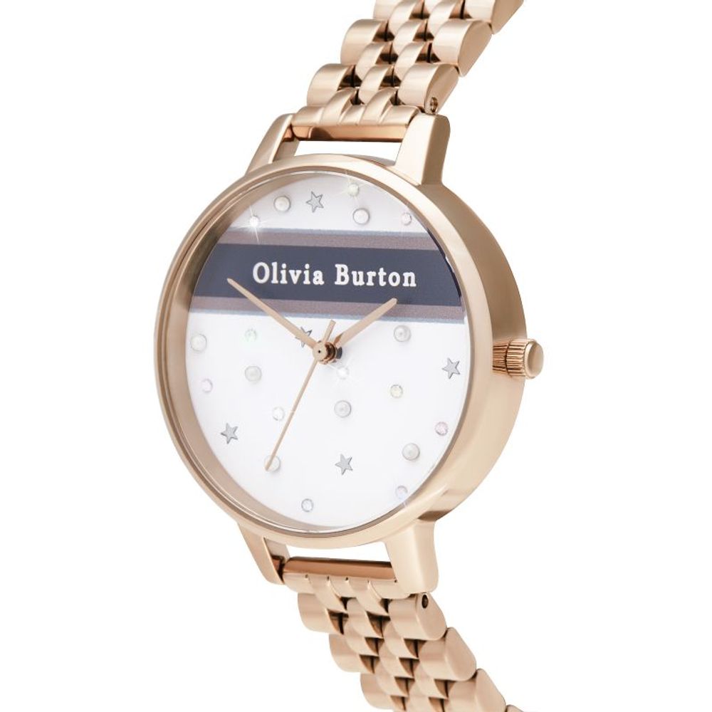 Olivia Burton Multicolor Stainless Steel Dress Watch
