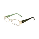 Emilio Pucci Multicolor Metal Frames with green and black temple arms