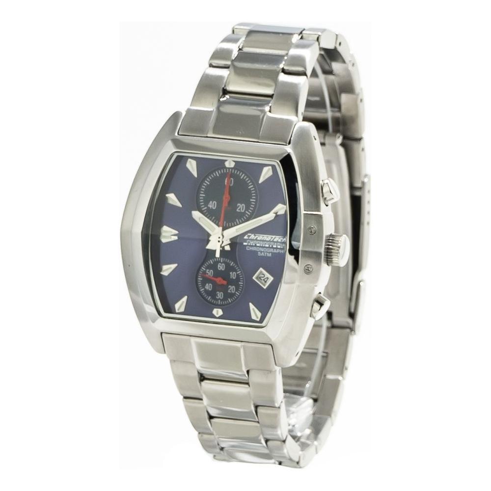 Chronotech Silver Stainless Steel Watch