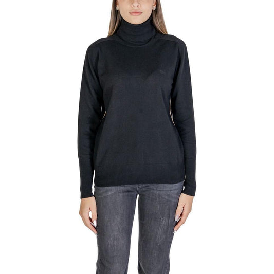 Alviero Martini Prima Classe Black Viscose Turtleneck