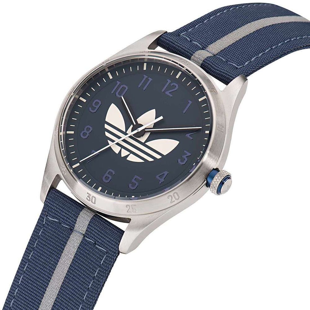 Adidas Blue Fabric Sport Watch