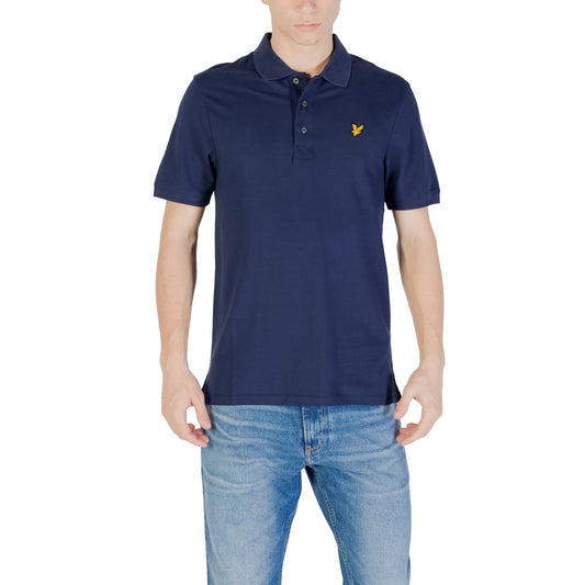 Lyle & Scott Blue Cotton Polo Shirt