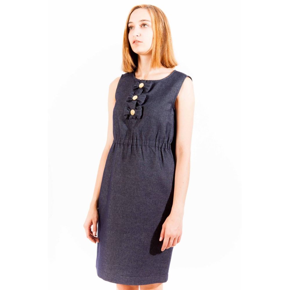 Love Moschino Blue Cotton Dress