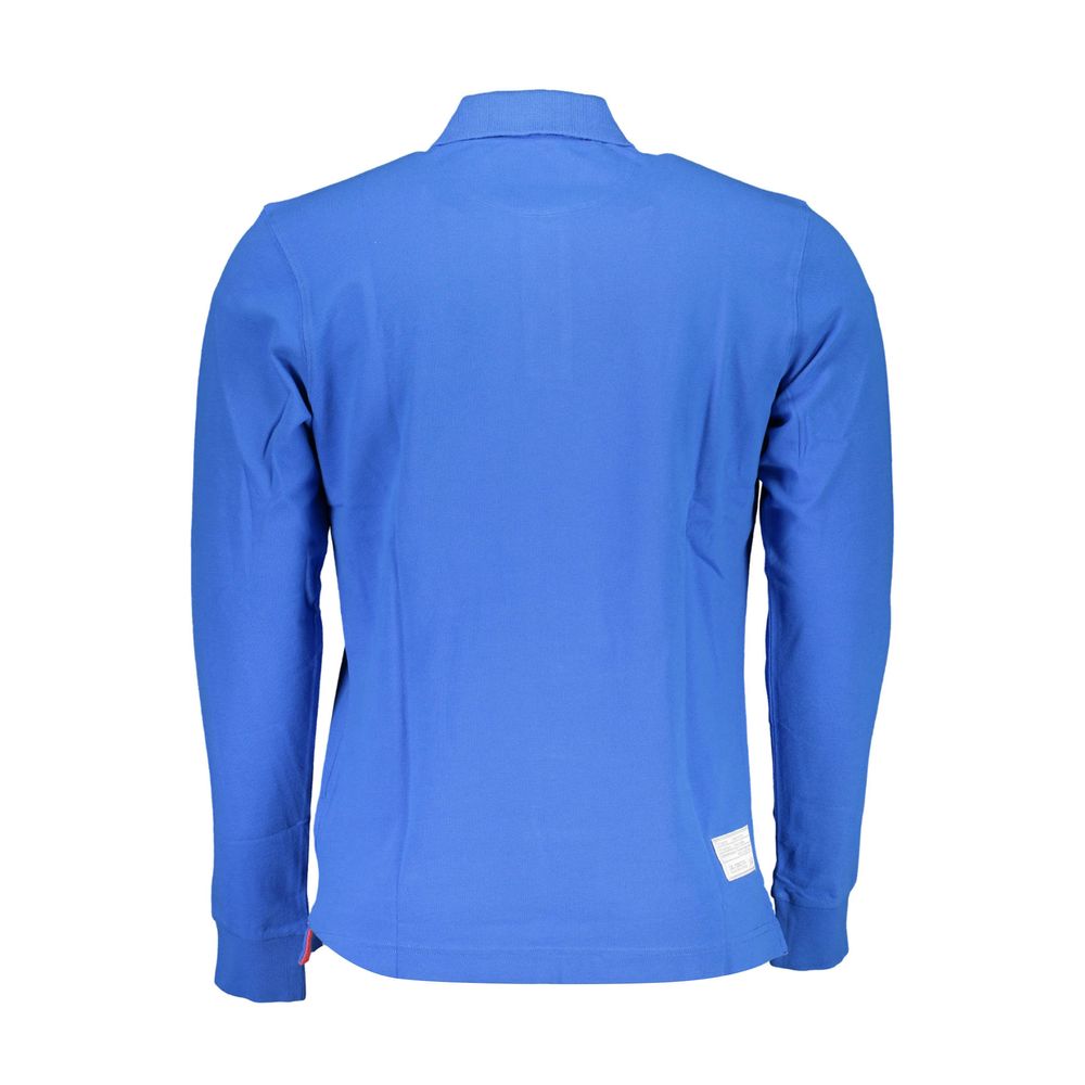 La Martina Blue Cotton Polo Shirt