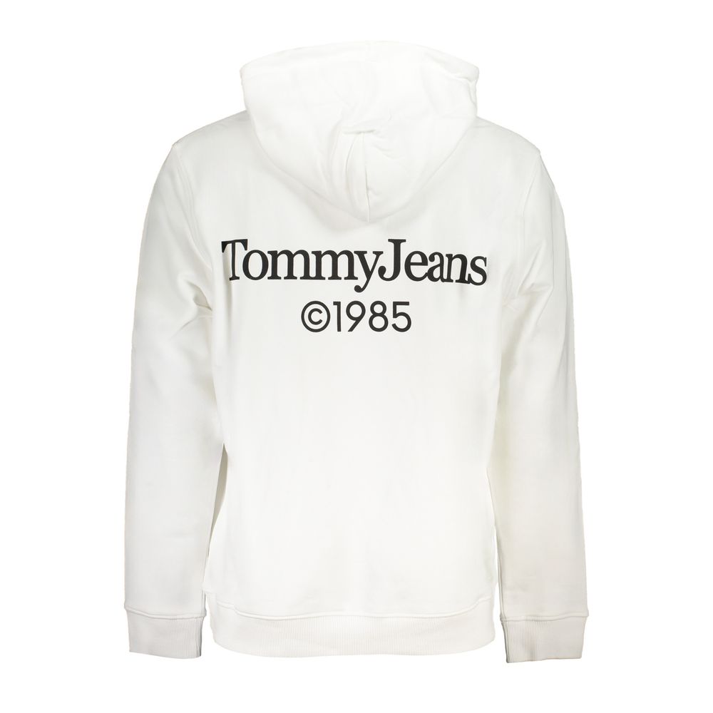 Tommy Hilfiger White Cotton Sweatshirt Tommy Hilfiger
