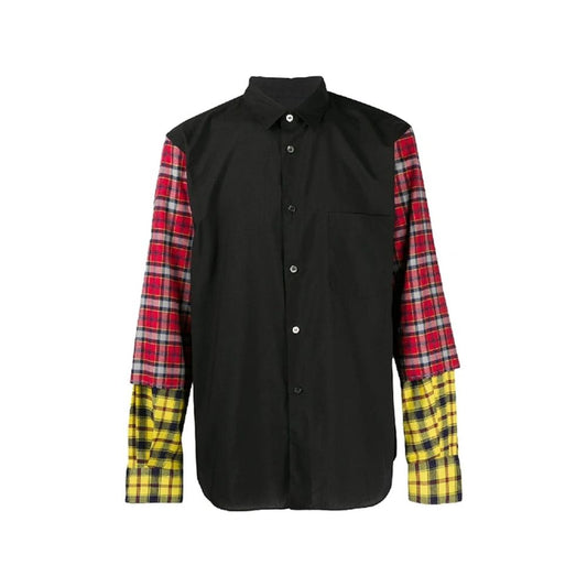 Comme Des Garçons Black Cotton Pattern Shirt