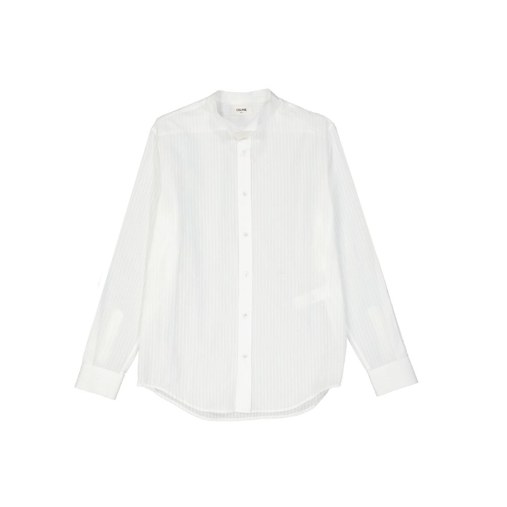 Celine White Cotton Dress Shirt