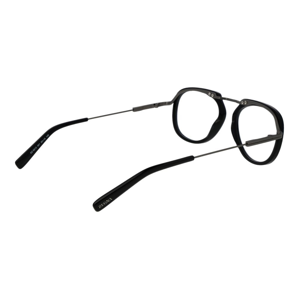Ermenegildo Zegna Black Metal Glasses (Frames)
