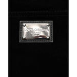 Dolce & Gabbana Black Cotton Slim Fit Denim Trouser Jeans logo detail