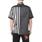 Dolce & Gabbana Black White Stripe Button Down Casual Shirt