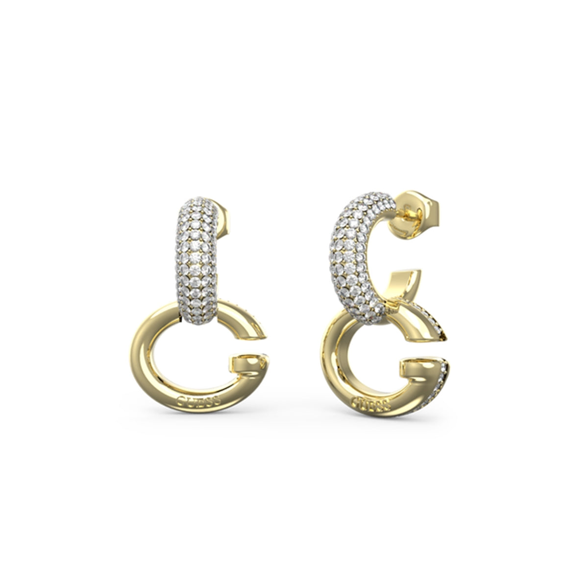 GUESS JEWELS JEWELRY Mod. JUBE04521JWYGT-U gold and crystal earrings