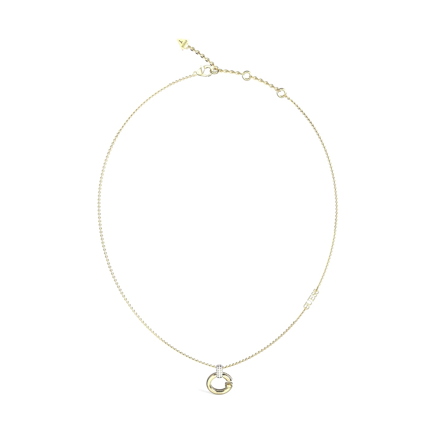 GUESS JEWELS JEWELRY Mod. JUBN04518JWYGT-U gold necklace with pendant.