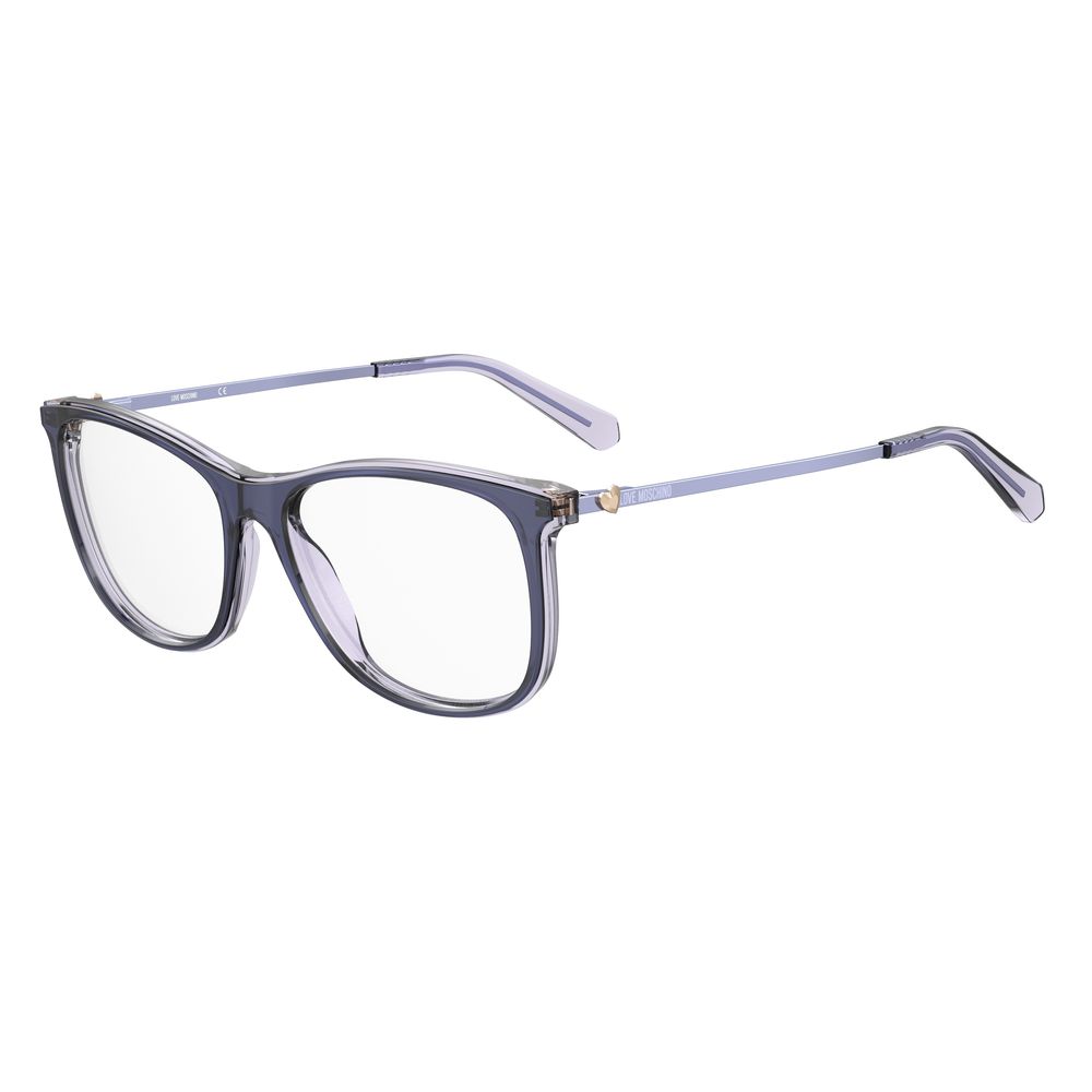 Love Moschino Purple Acetate Frames in violilac color, MOL589-RY8, measuring 55/15/140mm, perfect for stylish eyewear.