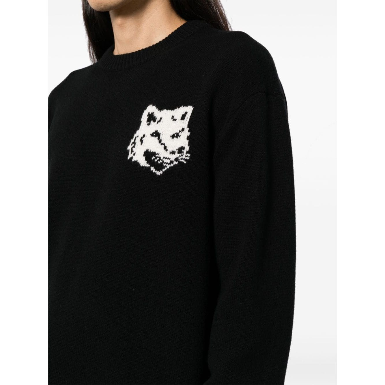 Maison Kitsuné MAISON KITSUNE' Sweaters Black Topwear