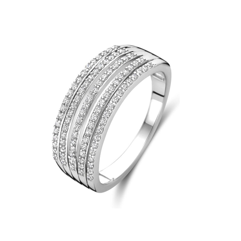 NEW BLING Mod. 9NB-1428-52 elegant ring with sparkling diamonds, perfect for special occasions and gifting.