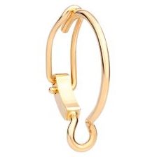 ORECCHINI DODO MOD. DHB4000HOOPS000OG gold hoop earring with unique design and elegant style