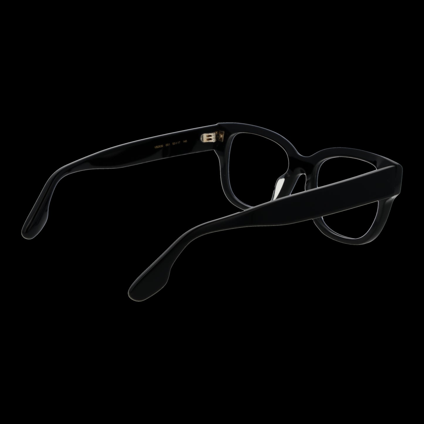 VICTORIA BECKHAM MOD. VB2639 53001 eyewear for ladies, view of black frame details on black background