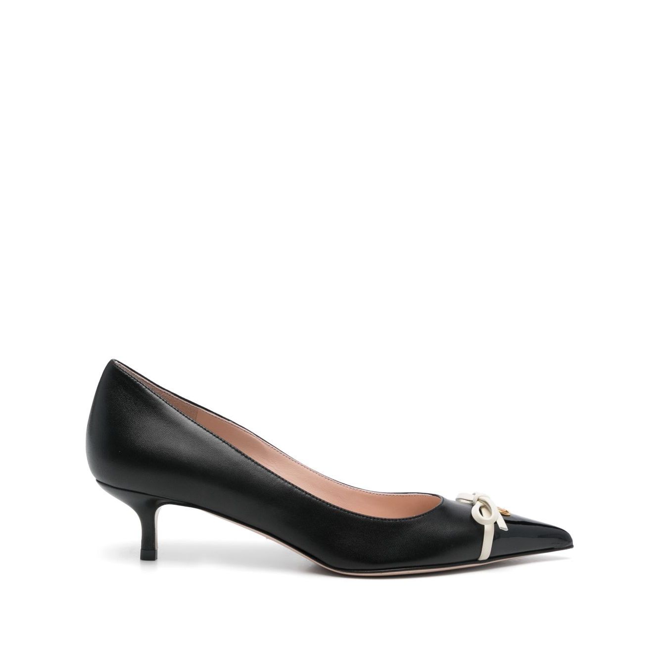 Valentino Garavani Bepointy Patent Leather and Kid Pumps 45mm High Heel