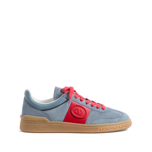 Valentino Garavani Upvillage Low Top Sneaker In Split Leather And Calfskin Nappa Leather Sneakers