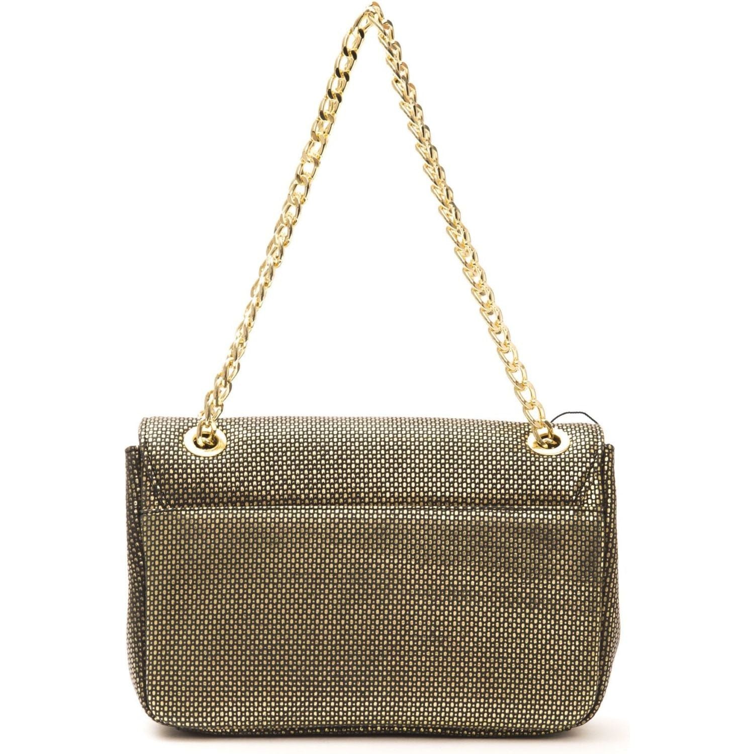 Pompei Donatella Black Leather Women Crossbody Bag