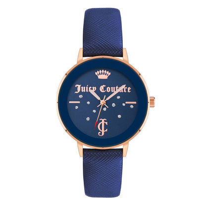 Juicy Couture Blue Plastic Dress Watch