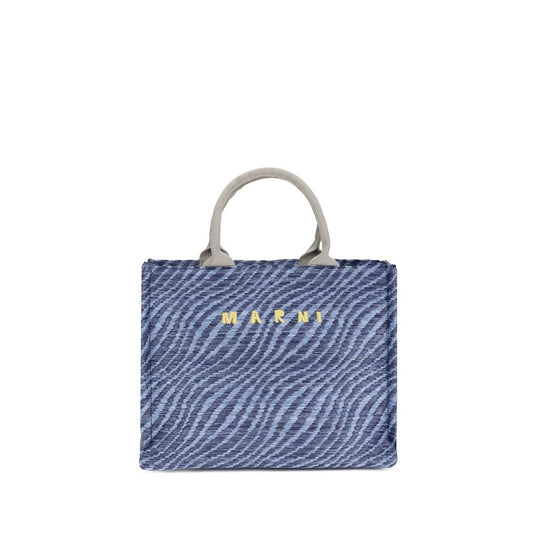 Marni Blue Fabric Shoulder Bag 1728,72470364320,Bags,Blue,Marni,New with tags,Shoulder Bags - Bags,Women