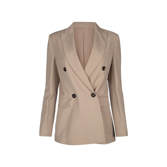Brunello Cucinelli Beige Virgin Wool Coat 1728,38,75611013280,Beige,Brunello Cucinelli,Clothing,Coats - Jackets & Coats - Clothing,Jackets & Coats - Clothing,New with tags,Women