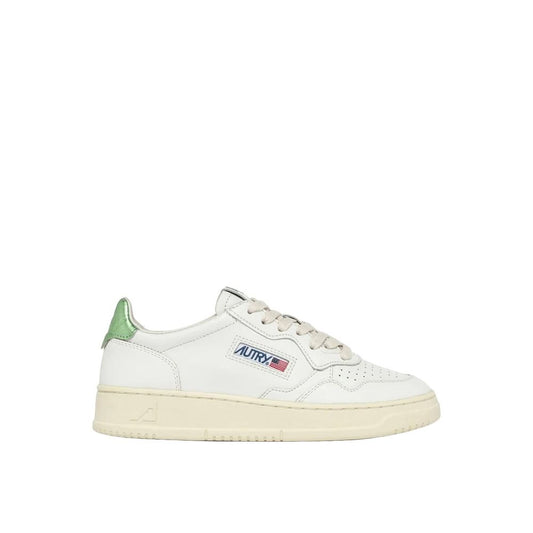 Autry White Leather Low Top Sneakers