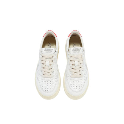 Autry White Leather Low Top Sneakers