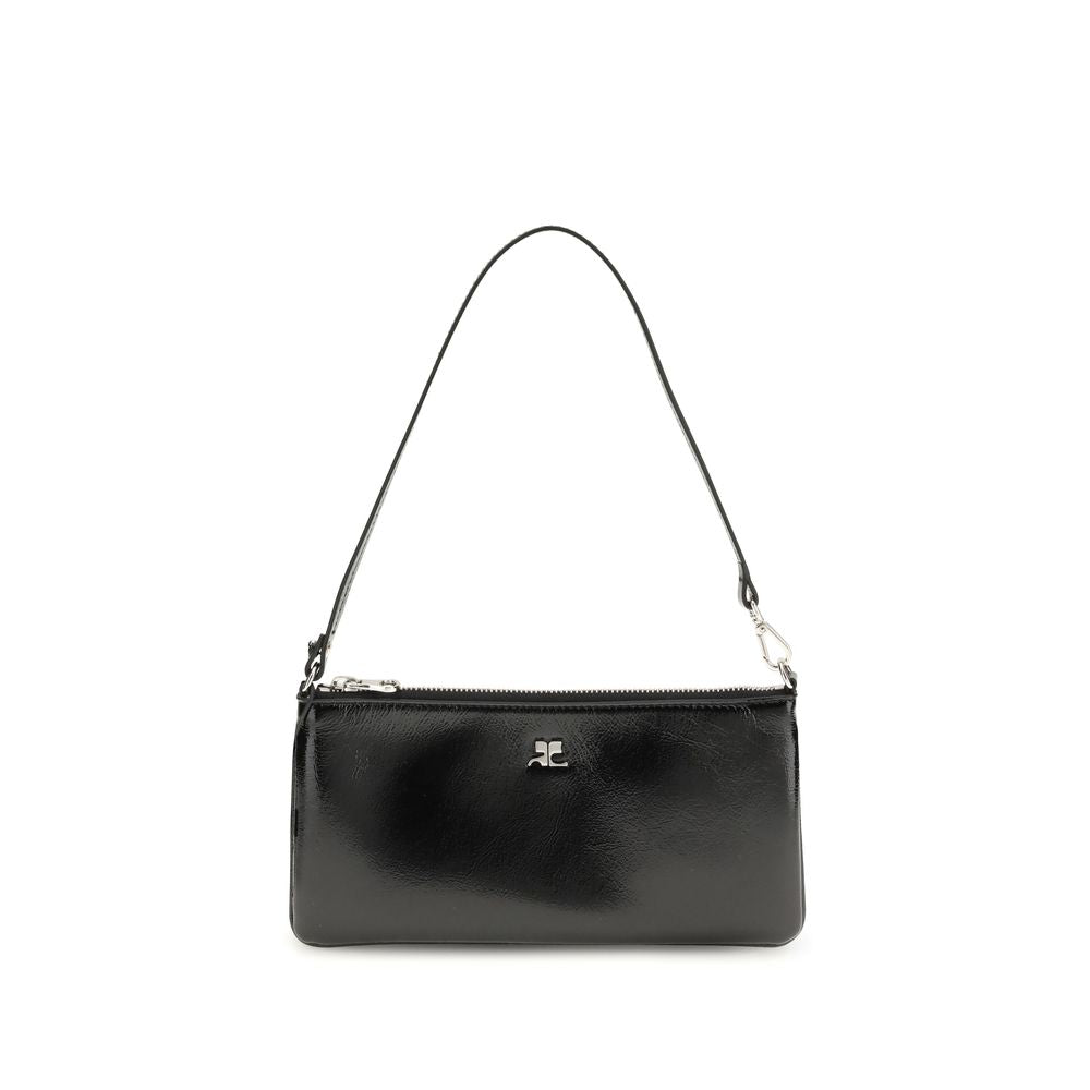 Courrèges Black Cowhide Shoulder Bag 1728,72470364320,Bags,Black,Courrèges,New with tags,Shoulder Bags - Bags,Women