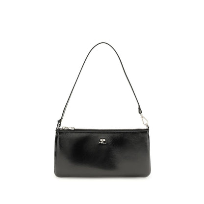 Courrèges Black Cowhide Shoulder Bag 1728,72470364320,Bags,Black,Courrèges,New with tags,Shoulder Bags - Bags,Women
