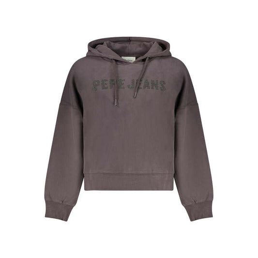 Pepe Jeans Black Cotton Women Sweatshirt