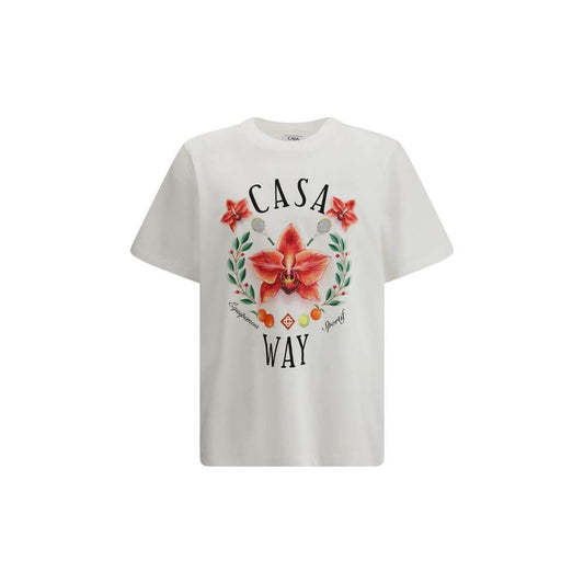 Casablanca White Cotton T-Shirt