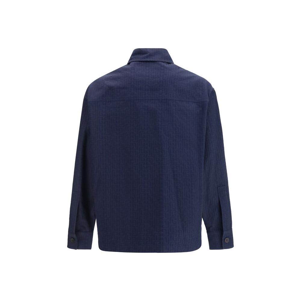 Balmain Blue Cotton Coat 1728,72470364320,Balmain,Blue,Clothing,Coats - Jackets & Coats - Clothing,IT50 | L,IT52 | XL,Jackets & Coats - Clothing,Men,New with tags