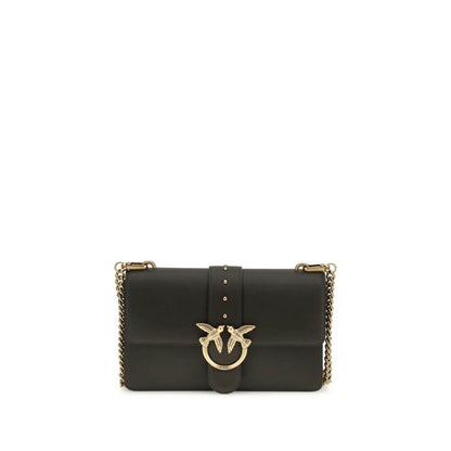 PINKO Bicolor Calf Leather Bos Taurus Shoulder Bag