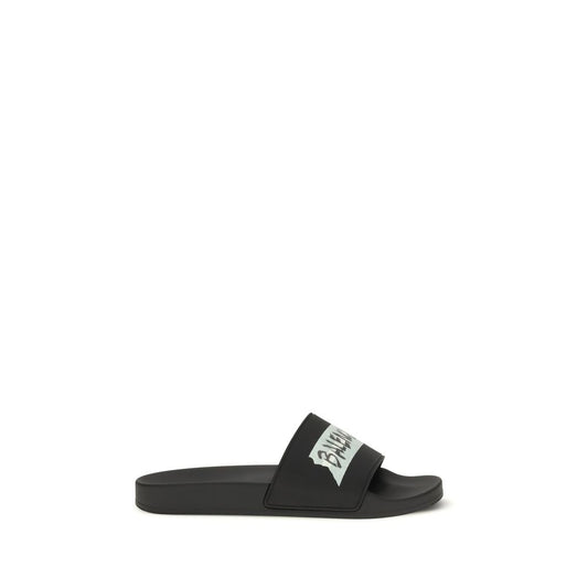 Balenciaga Black Rubber Sandals 1728,72470364320,Balenciaga,Black,EU40/US7,EU41/US8,EU43/US10,EU44/US11,EU45/US12,Men,New with tags,Sandals - Shoes,Shoes