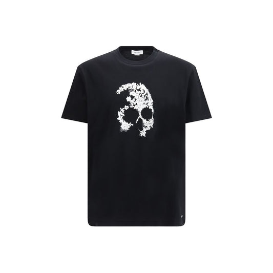 Alexander McQueen Black Cotton T-Shirt 1728,72470364320,Alexander McQueen,Black,Clothing,L,Men,New with tags,S,T-Shirts - Clothing