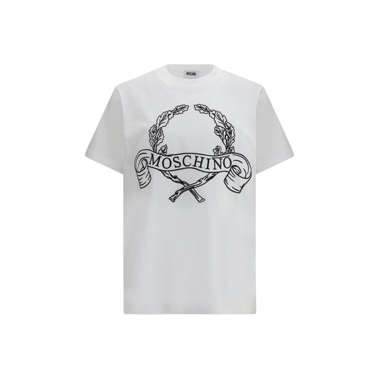 Moschino White Cotton T-Shirt 1728,72470364320,Clothing,L,M,Men,Moschino,New with tags,T-Shirts - Clothing,White,XL