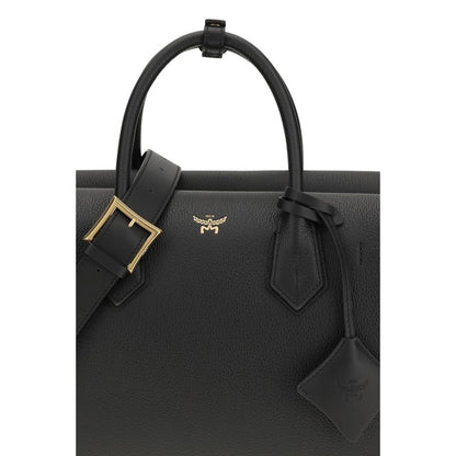 MCM Black Calf Leather Bos Taurus Handbag 1728,72470364320,Bags,Black,Handbags - Bags,MCM,New with tags,Women