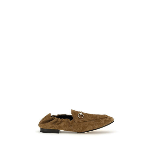 Gucci Brown The GG suede Loafers 1728,72470364320,Brown,EU36.5/US6.5,EU36/US6,EU37.5/US7.5,EU38.5/US8.5,EU40/US10,Gucci,Loafers - Shoes,New with tags,Shoes,Slip-On Loafers - Loafers - Shoes,Women