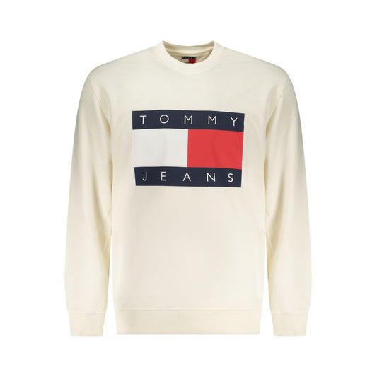 Tommy Hilfiger White Cotton Men Sweatshirt 1728,67403481248,Clothing,L,M,Men,New with tags,S,Sweaters - Clothing,Sweatshirts - Sweaters - Clothing,Tommy Hilfiger,White,XL,XS,XXL